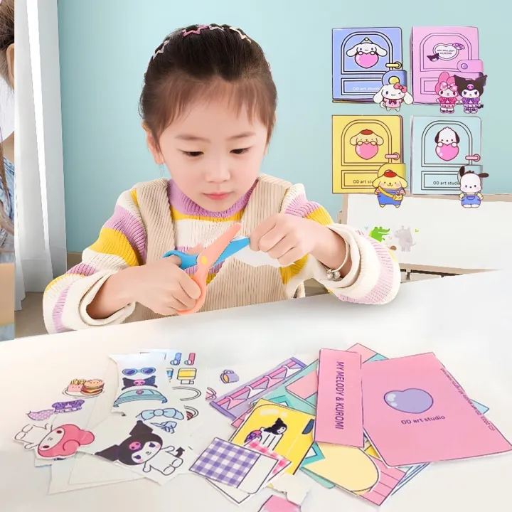 Cut%20Free%20Melody%20and%20Kuromi%20Diy%20Quiet%20Book%20Doll%20Paper%20Girl%20Cute%20Educational%20Handmade%20Toy%20Sanrio%20DIY%20Puzzle%20Sticker%20Busy%20Book%20for%20Kids%20-%20Image%203