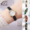 Ladies Watch Accurate Thin Strap Delicate Vintage Ultra-small Dial Decoration Alloy Academy Style Quartz Watch Clothing Accessory. 