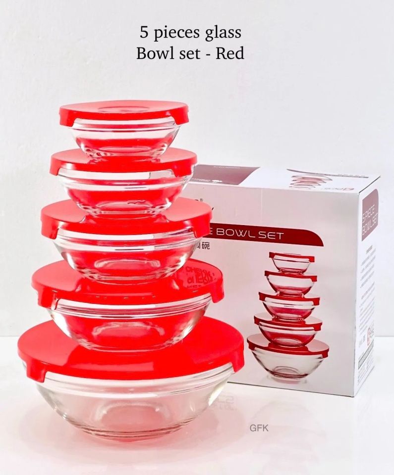 4 PCS Glass Bowl Set