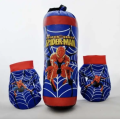 Kids Boxing Set Spiderman Cartoon Punching Bag with Gloves. 