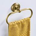 Brass Towel Ring Hand Rack Wall Mounted Bathroom Towel Rack White. 