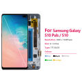 Screen With Frame For Samsung S10 Plus G975 G975F SM-G975F LCD Display Digital Touch Screen For Samsung S10+ Display Assembly. 