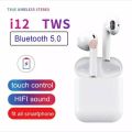 OriginaI i12 Airpods TWS Full Set with Box - True Wireless Bluetooth Headset 5.0 Touch Control Earbuds for Android and iOS Mobile Phones 143368192 High-Five LK. 