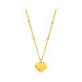 Enacolor New Gold Metal Love Heart Pendant Necklace for women Girls  Fashion Necklaces Chain Accessories Jewelry Party. 