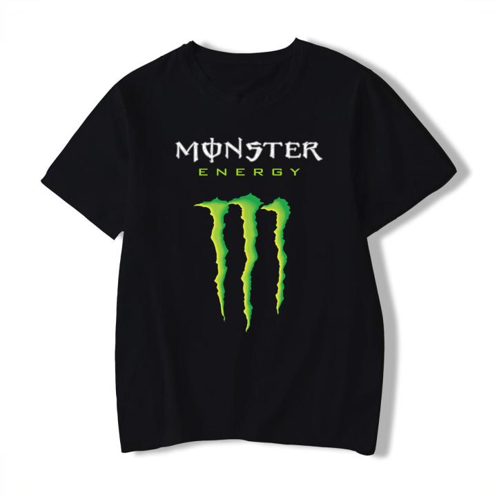 Premium Monster Energy T-shirt Cotton Crew Neck Short Sleeve Tshirt For Men Women