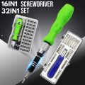 32 In 1 / 16 In 1 Screwdriver Set Precision Mini Magnetic Screwdriver Bits Kit Phone Mobile IPad Camera Maintenance Tool Repair Screwdriver Bit Set. 