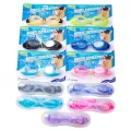 ⚽ Far transparent swimming goggles waterproof diving for adults children, with adjustable nose clips and earplugs. 