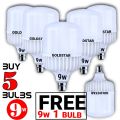 LED GOLD STAR 9W 5 LED Bulb  + ( FREE 9W 1 bulb ).  GOLD STAR Energy saving  bulbs   ( 7 Months Warranty ). 