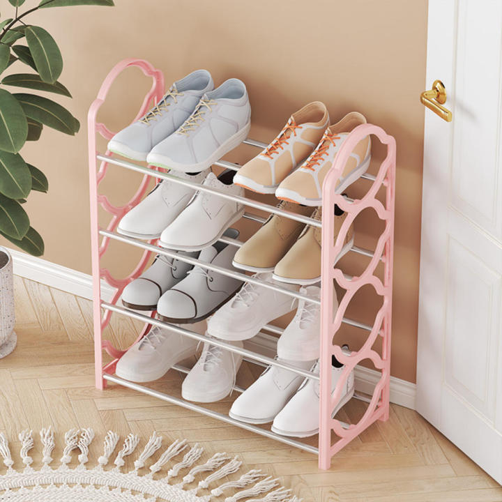 41.5%20*%20.5%20*%2054.5cm%20Shoe%20storage%20rack%20Stylish%20and%20elegant%20PP+Steel%20pipe%20Black/White/Pink%20Dustproof%20shoe%20hanger%20Multi-layer%20shoe%20cabinet%20for%20Home%20organization%20Apartment%20entryway%20Small%20spaces%20Shoe%20lovers%20-%20Image%204