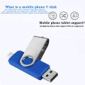 【128GB 360° Rotate OTG USB Flash drive cle 64G USB 2.0 Smart Phone pen drive 4g 8g 16g 32g micro usb memory storage devices U disk. 