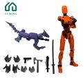 Lumina Poseable Robot Ornament Multi-jointed Robot Dog Action Figure Movable 3d Printed Model for Kids Adults Perfect Gift Robot Doll Decoration. 
