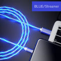 Glowing Cable Mobile Phone Charging Cables LED light Micro USB Type C Charger For Samsung For Xiaomi For iPhone Charge Wire Cord. 