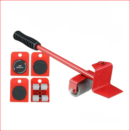 5pc/set Heavy Furniture Moving Tool Transport Lifter Shifter Sofa Refrigerator Washing Machine Wheels Slider Roller Mover Device