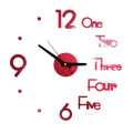 DIY Wall Clock, Letter Numeral Hanging Clock Decorative Ornament. 