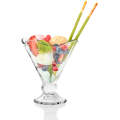 Glass Dessert Bowls Ice Cream Sundae Set Of 1 Fruit Cocktail Pudding Dishes Cup   Ice Cream Glass Bowl - 1Pcs. 