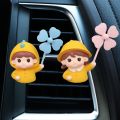 Air Conditioning Decoration in the Car, Women's Aromatherapy Vent Ornament Decoration Cartoon Pig Cute Duck Car. 