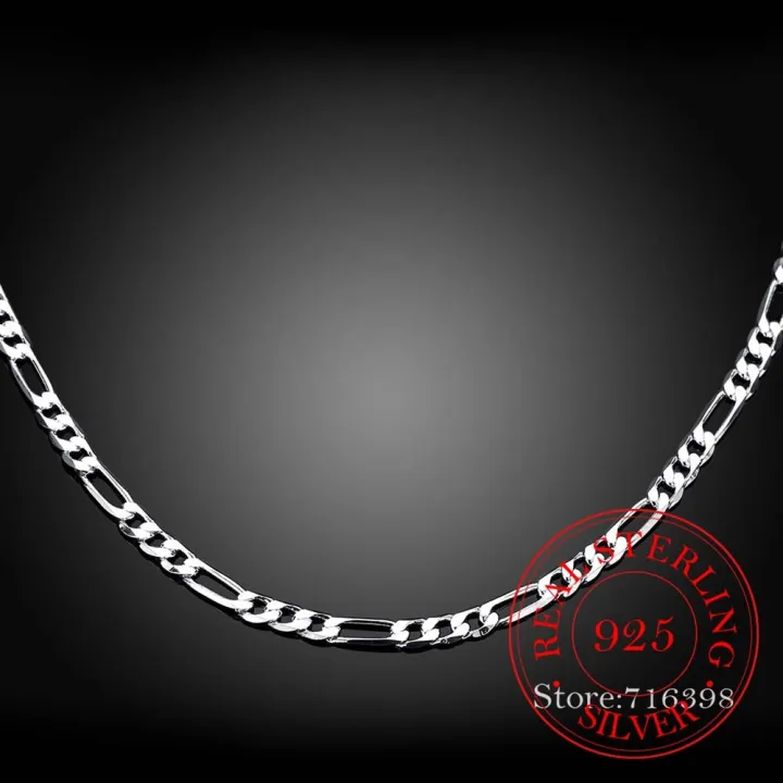 40-75cm%20925%20Stamp%20Silver%20Color%204mm%20Figaro%20Chain%20Necklace%20for%20Women%20Girl%20Boy%20Kids%20Italy%20Jewelry%20Kolye%20Collares%20Sieraden%20Colier%20-%20Image%202