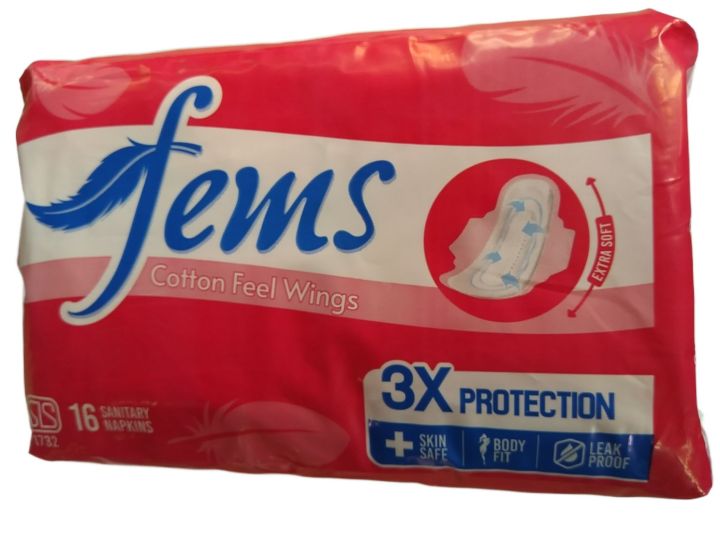 Fems Cotton Feel Wings 16Pcs