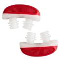 Anti Snoring Snore Free Snore Stopper Magnetic Silicone Nose Clip Sleeping Device Stuffy Nose Breathing Apparatus - Red. 