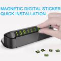 Car Temporary Parking Card Hidden Mobile Phone Number Plate for Car Dashboard. 