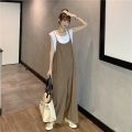 Vest Wide Leg Loose over plus Size + One-Piece Trousers Fat MM Women's Suspenders Summer Jin Two-Piece Set 2-300 Suit. 