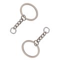 Flat Key Chain Key Ring Keychain Long Round Split Keyrings Keychain For Jewelry Making Accessories. 
