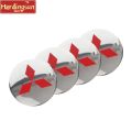 【Miga Plaza】Hardingsun 4Pcs Car Wheel Center Hub Caps Emblem Stickers For Mitsubishi lancer asx outlander pajero l200 galant. 