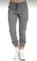 Jogger Pants Ladies Trousers Women's, Girl's  Cargo Linen Fabric 100% Cotton Elastic Waist  Casual, Office, Party, Jeans Pants.. 