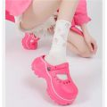 New Girls with Tall Male Separation Comfortable Soft Bottom -2319 High Heels Fashion Summer Breathable All-Matching 7.5 Dole. 
