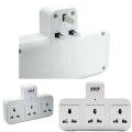 Multi plug wall Socket adapter - 13A Square Pin Multi Socket 3 way Universal type outlet -  Travel adapter. 