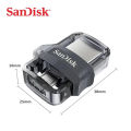 Sandisk Ultra Dual Drive USB 3.0 Micro USB m3 OTG 16GB 32GB 64GB 128GB USB Pen Flash Drive. 