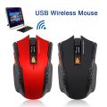 2.4GHz Wireless Mice With USB Receiver Gamer 1600DPI Mouse For Computer PC Laptop Computer Mice Gaming Laser Optical. 