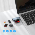 CF Card Reader 3-in-1 SD Memory Card MicroSD SLR Camera TypeC Dual-Purpose OTG Car USB. 