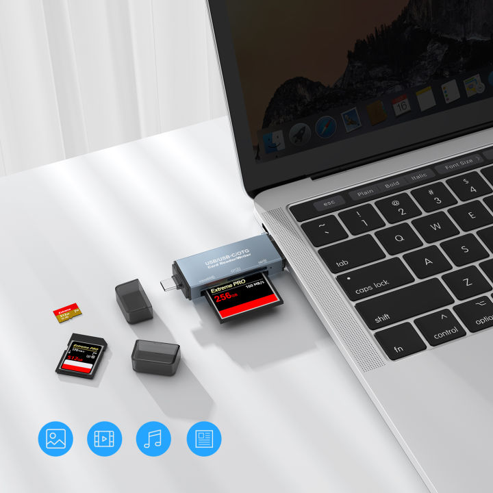 CF%20Card%20Reader%203-in-1%20SD%20Memory%20Card%20MicroSD%20SLR%20Camera%20TypeC%20Dual-Purpose%20OTG%20Car%20USB%20-%20Image%202
