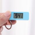 Creative Simple Rectangle Lightweight Practical Keychain Backpack Buckle Digital Watch New Delicate Luminous Silent Hangable ABS Pocket Electronic Clock Work Study Exam Supplies. 
