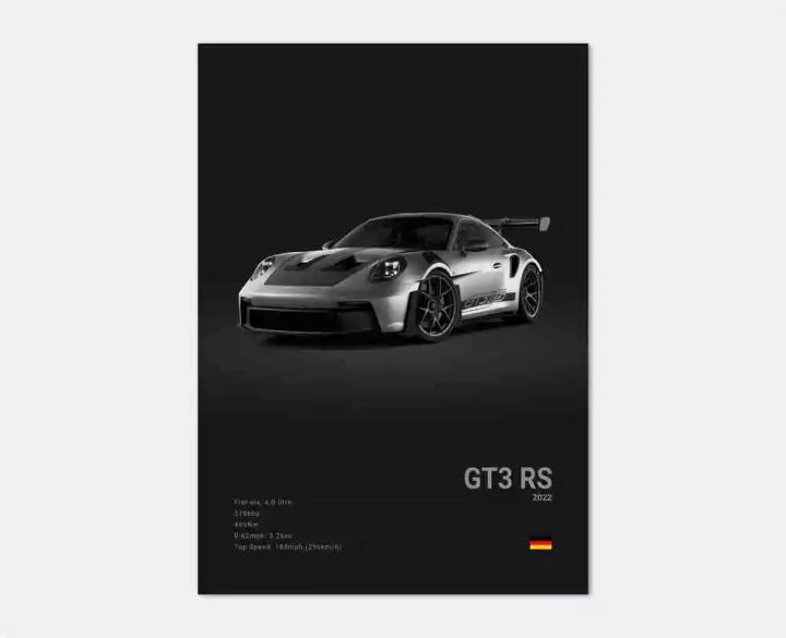 %E3%80%90HUT%E3%80%91%20Pop%20Black%20And%20White%20German%20Luxury%20Sports%20Car%20Poster%20Wall%20Art%20911%20GT3%20RS%20Turbo%20HD%20Oil%20On%20Canvas%20Print%20Garage%20Living%20Room%20Decor%20-%20Image%207