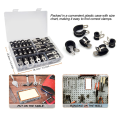 Cable Clamp Assortment Kit Stainless Steel Rubber Coated Cushioned Insulated Cable Clamp. 