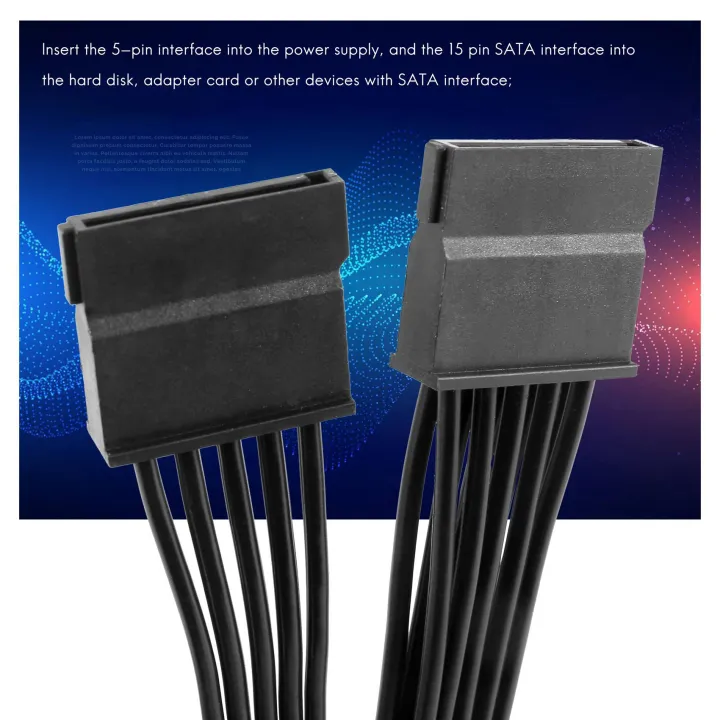 5%20Pin%20To%203%20SATA%20Hard%20Drive%20HDD%20Power%20Cable%20Only%20for%20Cooler%20Master%20V550%20V650%20V750%20V850%20V1000%20V1000%20Modular%20Power%20Supply%20-%20Image%202