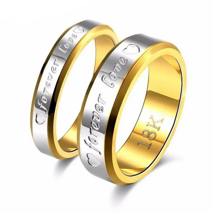 Women's Plated Never Fade Valentine Forever Love Couple Rings
