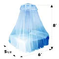 C four Nova Round framed Mosquito Net for Large Bed ( 5 x 6 ). 