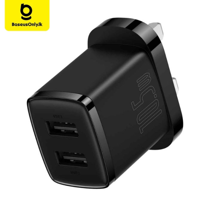 Baseus%2010.5W%20Charger%20For%20iPhone,%20Samsung,%20Huawei,%20Redmi,%20Pixel,%20Realme,%20Oppo,%20OnePlus,%20Vivo,%20Honor%20Original%20Dual%20USB%20Ports%20Compact%20UK%203-Pin%20Mobile%20Phone%20Charger%20(CCXJ010301)%20(CCXJ010302)%20%7C%20BaseusOnly.lk%20-%20Image%202