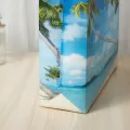 【ALLGOOD】1Pcs Coconut Tree Printed Handbags Casual All-Match Shoulder Bags Eco Friendly Shopping Bag Portable Travel Bag High Capacity Tote. 