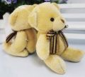 New Brand Cute Soft Plush Stuffed Mini Brown Ribbon Teddy Bear Toys Doll for Bouquet 2020. 