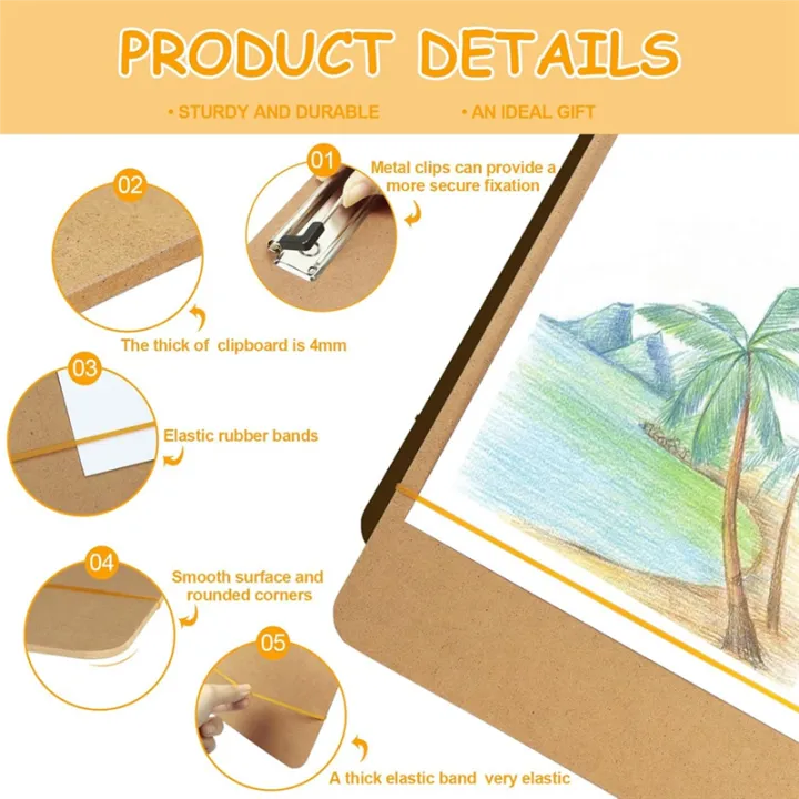 A3%20Drawing%20Board,%2046x36cm%20Portable%20Art%20Clipboard%20with%20Sturdy%20Clip%20-%20Image%207