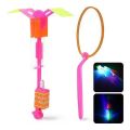 LED Flying Amazing arrow helicopter Toy Flying Umbrella Kids toys Outdoor Children Toy. 