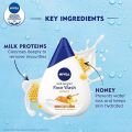 NIVEA Milk Delights Face Wash Moisturizing Honey For Dry Skin 100ml, 100 ml. 