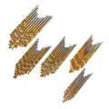 50X Set Titanium Coated High Speed Steel Twist Drill Bit Tool 1/1.5/2/2.5/3mm. 