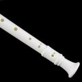 【kidtoys White ABS Resin Instrument Children Musical Soprano Recorder Long Flute Plastic Musical Instrument Recorder Soprano Long Flute. 