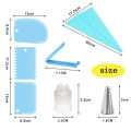 14 Pieces Cake Decorating Kit Supplies Set Tools Piping Tips Pastry Icing Bags Nozzles Piping Bag Cake decoration tools kitchen accessories baking tools.. 