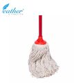 COTTON MOP 350G WITH 120CM PLASTIC COATED METAL HANDLE - FEATHER. 